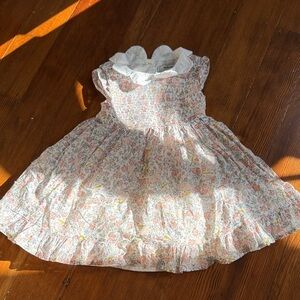 Haute Hippie Floral Kids Dress - White and Pink
